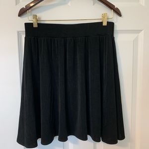 Express Black Flowy Skirt